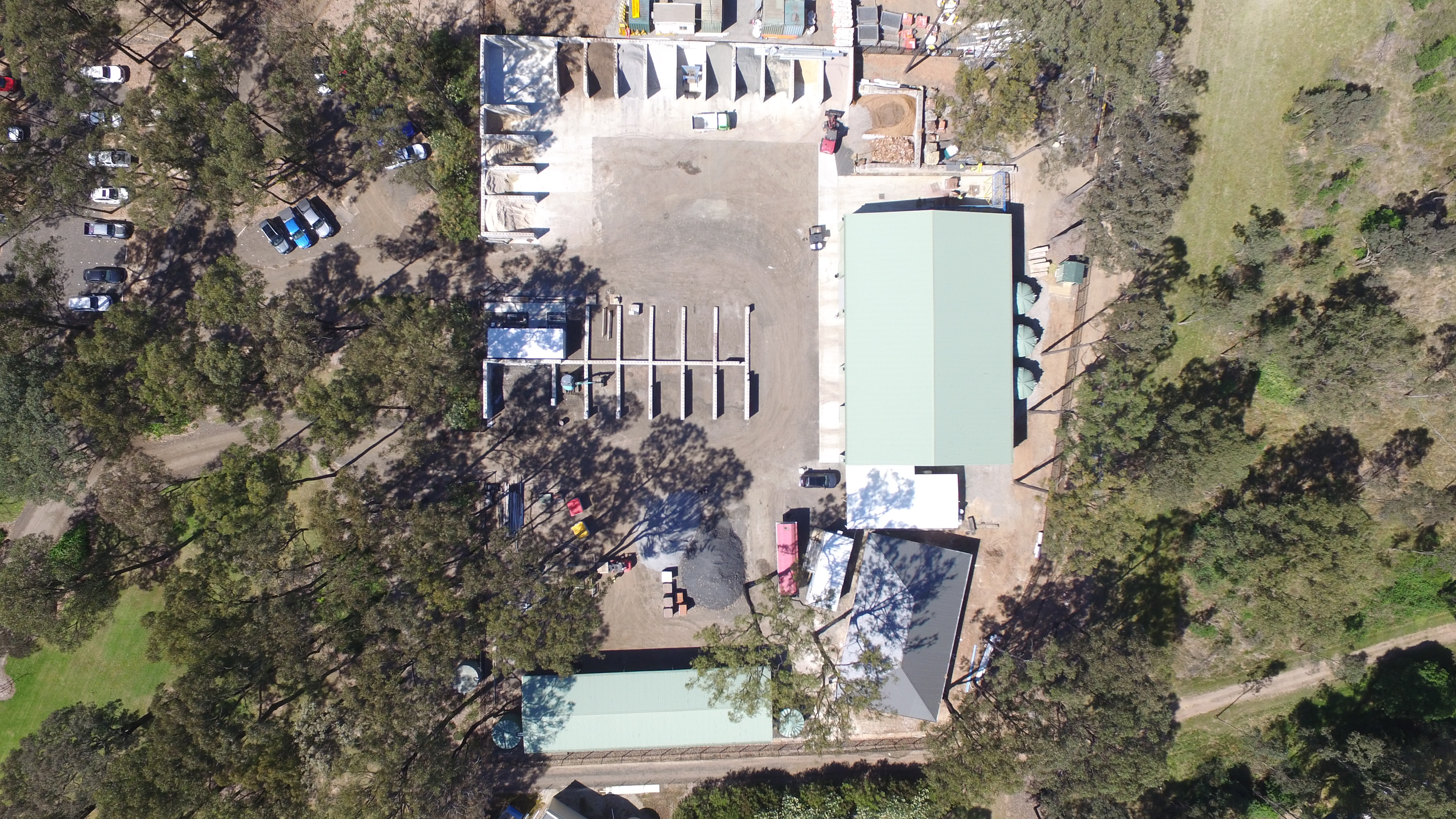 120 Wilton Road, Wilton, commercial building aerial view by Micris Design.