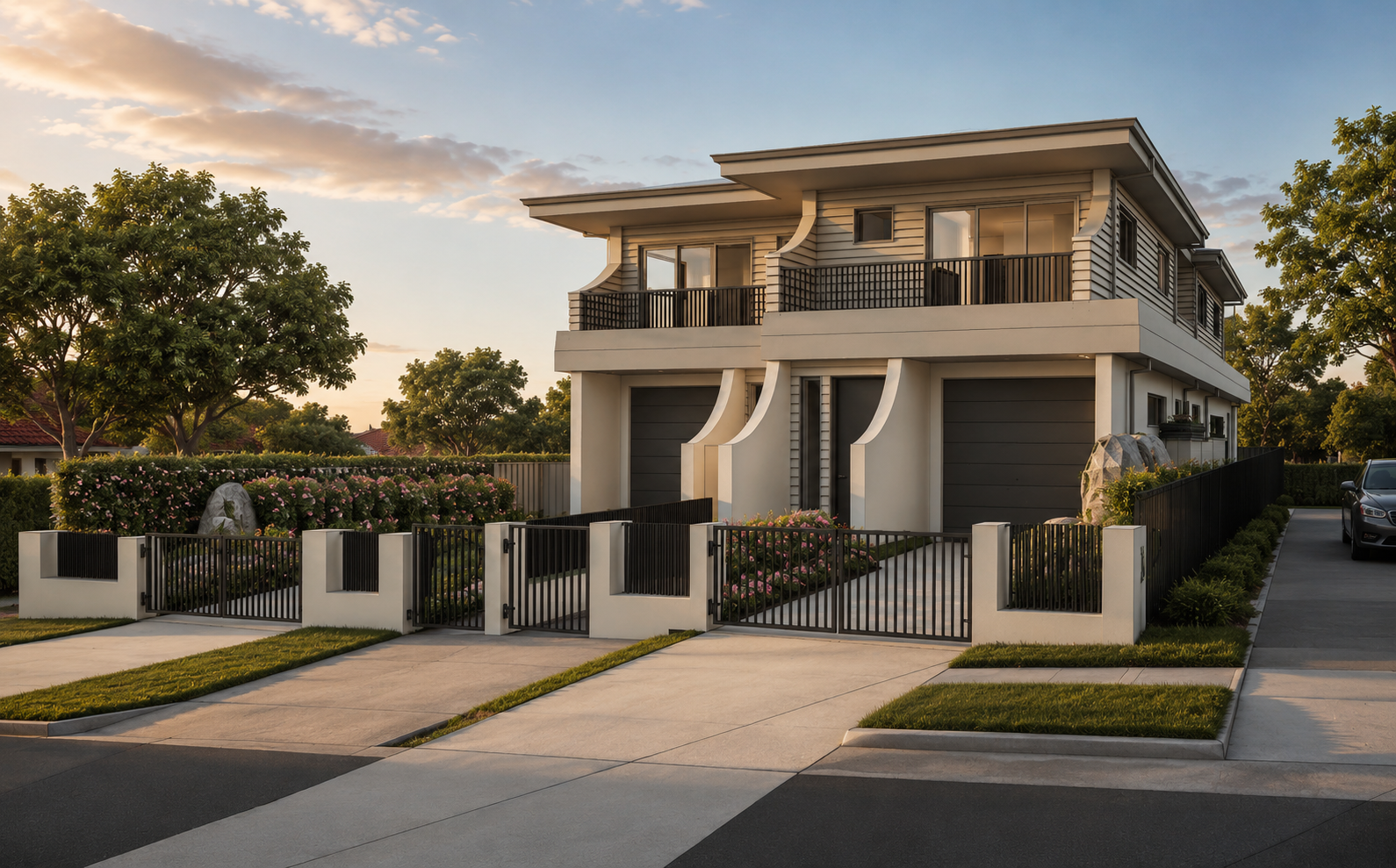 197 Bath St, Kirrawee, contemporary residence render by Micris Design.